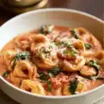 Creamy Spinach Tomato Tortellini
