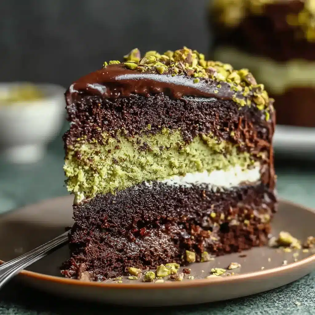 Dubai Chocolate Pistachio Cake