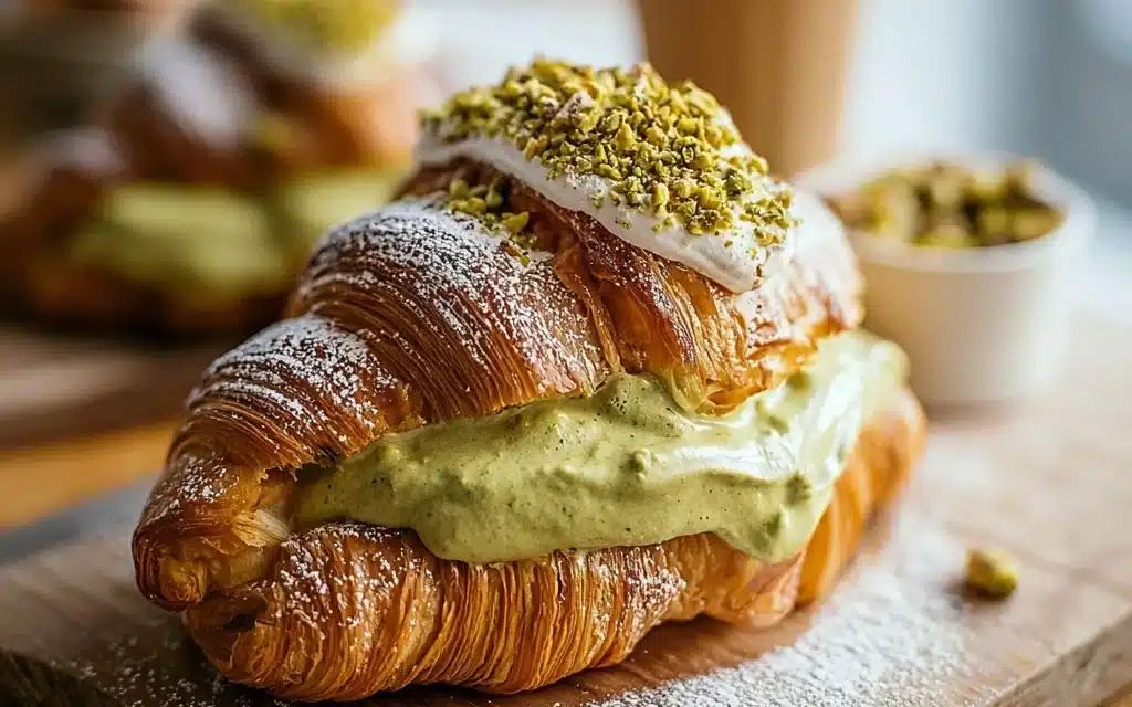 Pistachio Cream Croissants – A Delightful Bakery Treat