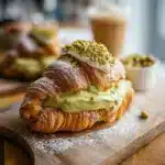 Pistachio Cream Croissants