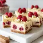 Raspberry White Chocolate Cheesecake Bars