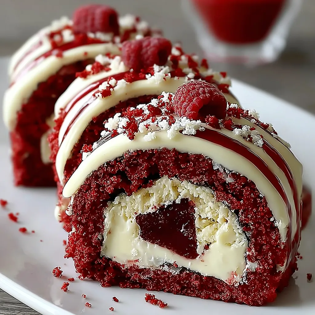 Red Velvet Cheesecake Sushi Rolls