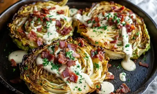 Roasted Cabbage Steaks with Bacon: A Delicious 15-Minute Side Dish