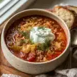 Unstuffed Cabbage Roll Soup