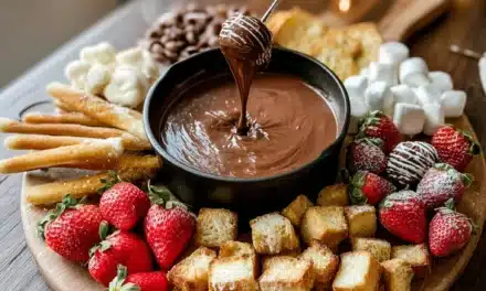 Chocolate Lava Fondue Board: A Speedy, Irresistible Dessert