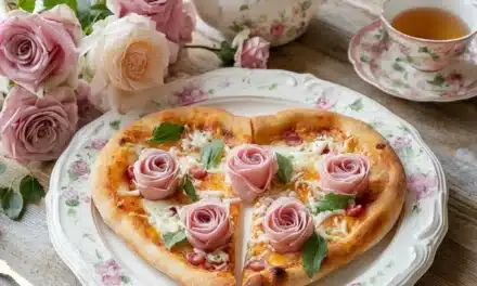 Coquette Rosa Pizza with Prosciutto Roses