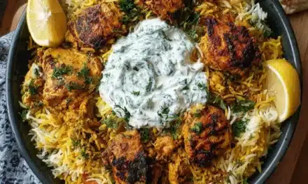 Dump And Bake Chicken Tzatziki Rice