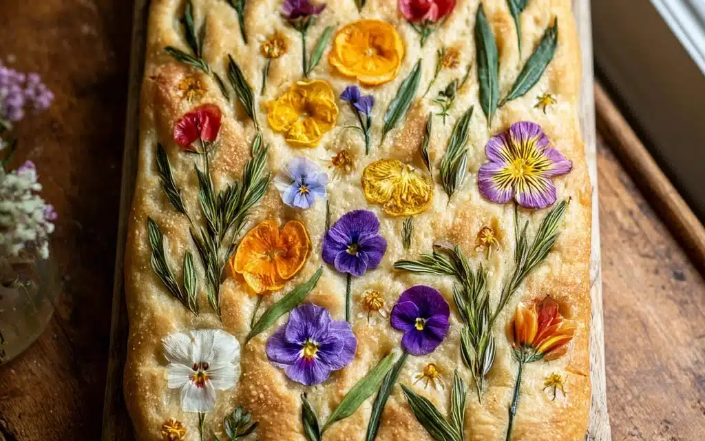 Edible Flower Focaccia