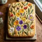 Edible Flower Focaccia 2 Edible Flower Focaccia