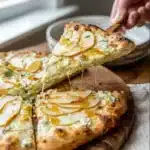 Glacier White Pizza with Hot Honey & Pear