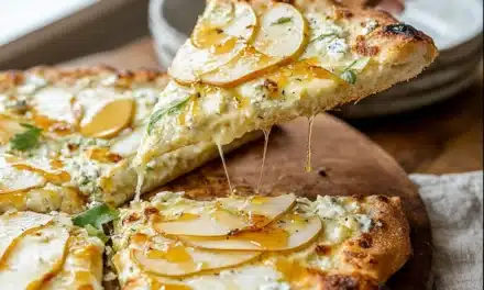 Glacier White Pizza with Hot Honey & Pear: A Delightful Fusion of Flavors