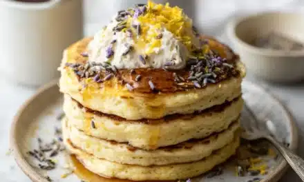 Lavender Lemon Ricotta Pancakes