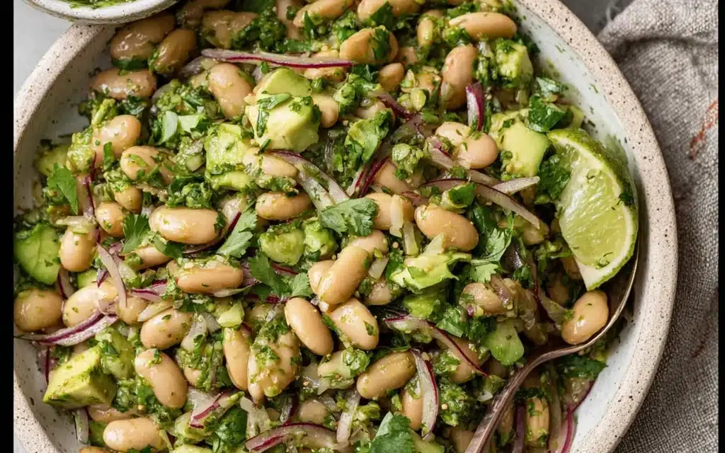 Marinated Cilantro Lime Bean Salad