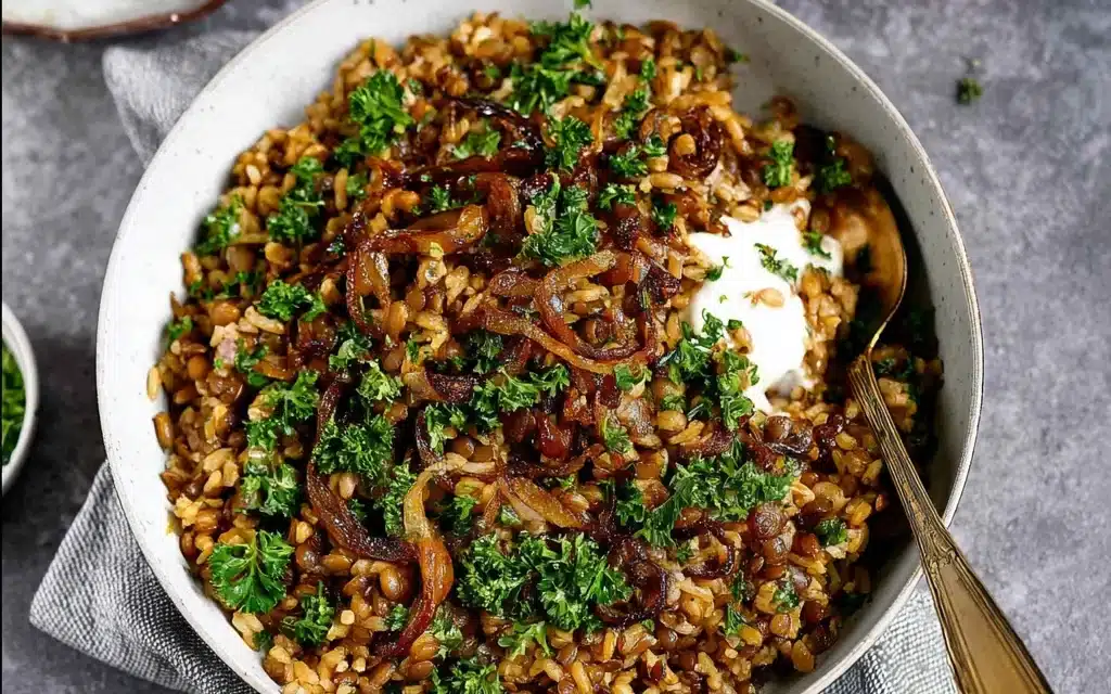 Mujadara: Classic Lebanese Lentils and Rice