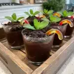 Potting Soil Pudding Cups
