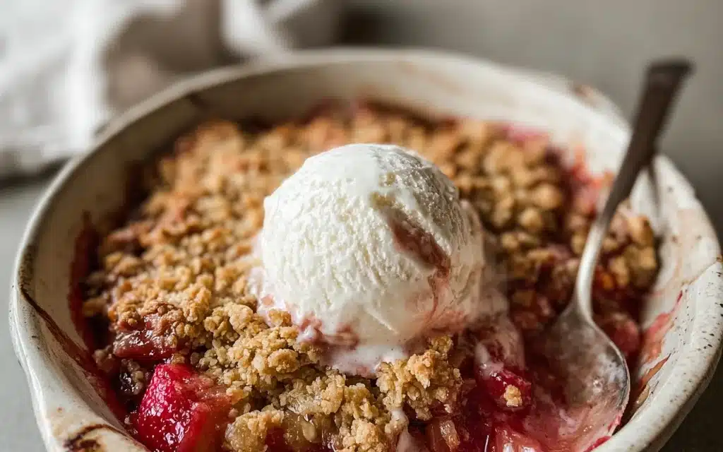 Rhubarb & Ginger Switter Crumble