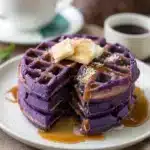 Ube Mochi Waffles