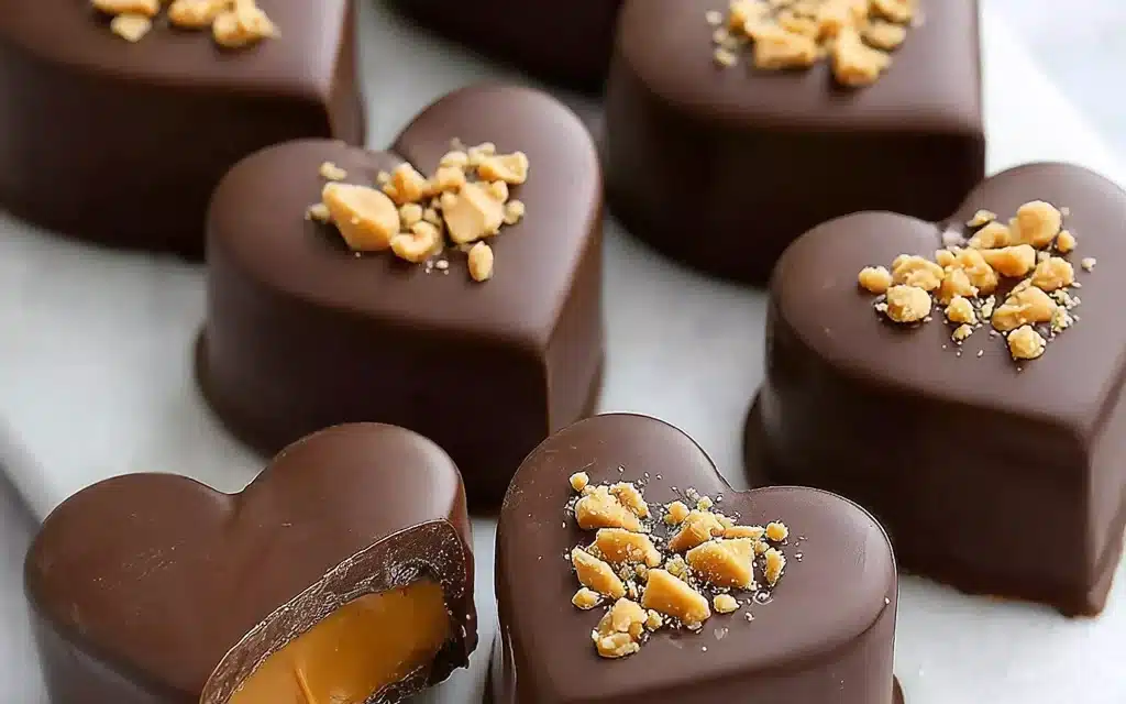 Chocolate Peanut Butter Valentine’s Heart
