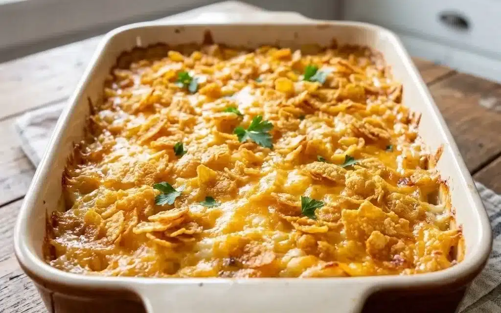 Classic Funeral Potatoes with Hashbrowns