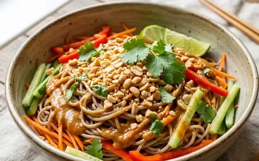 Cold Peanut Noodle Salad