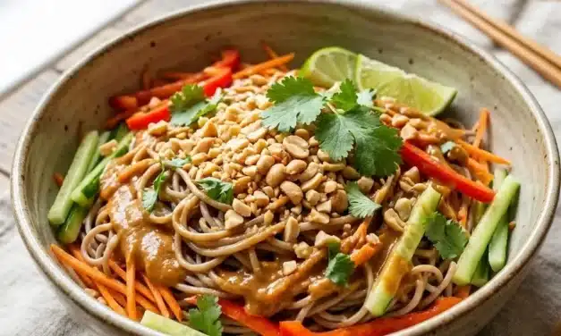 Cold Peanut Noodle Salad
