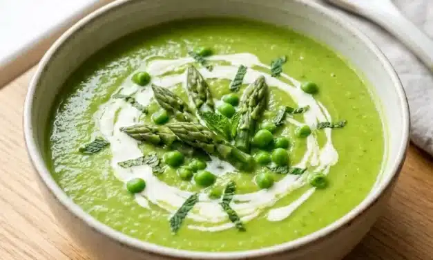 Creamy Asparagus and Pea Spring Soup