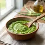 Easy Garlic Scape Pesto 2 Easy Garlic Scape Pesto