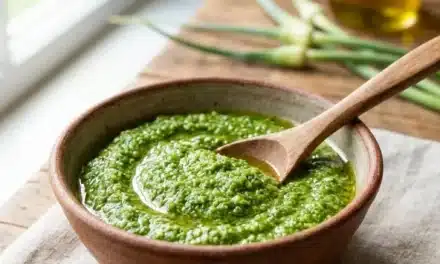 Easy Garlic Scape Pesto