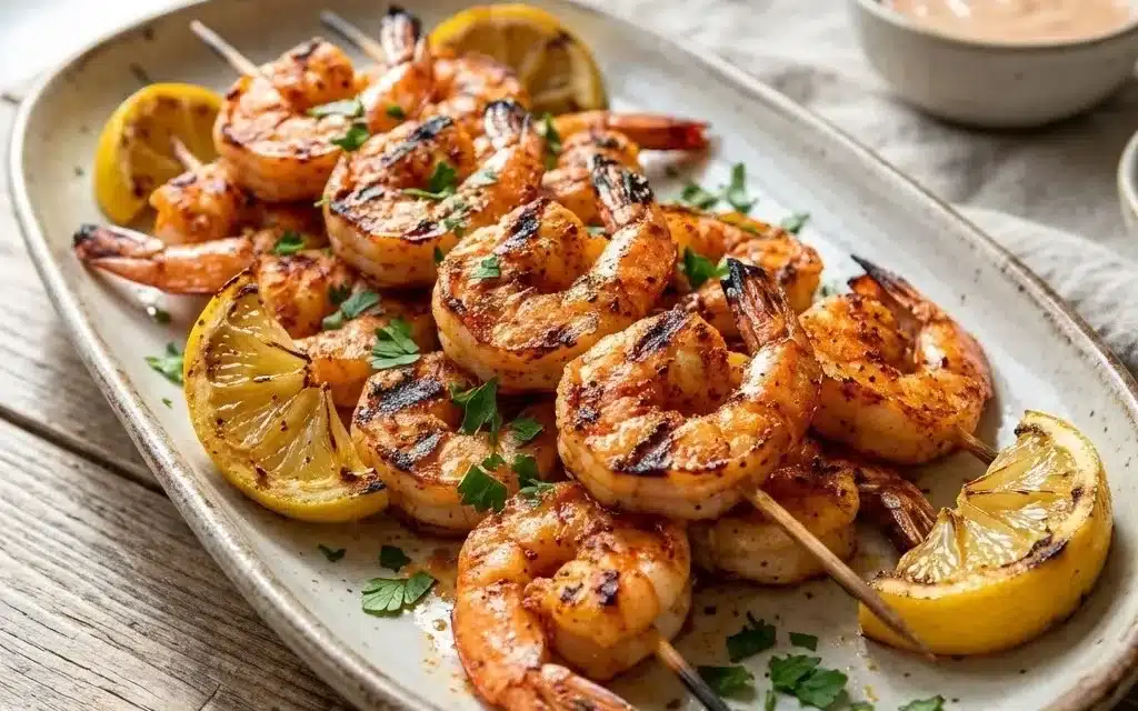 Grilled Cajun Shrimp Skewers