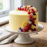 Lemon Raspberry Spring Birthday Cake 2 Lemon Raspberry Spring Birthday Cake