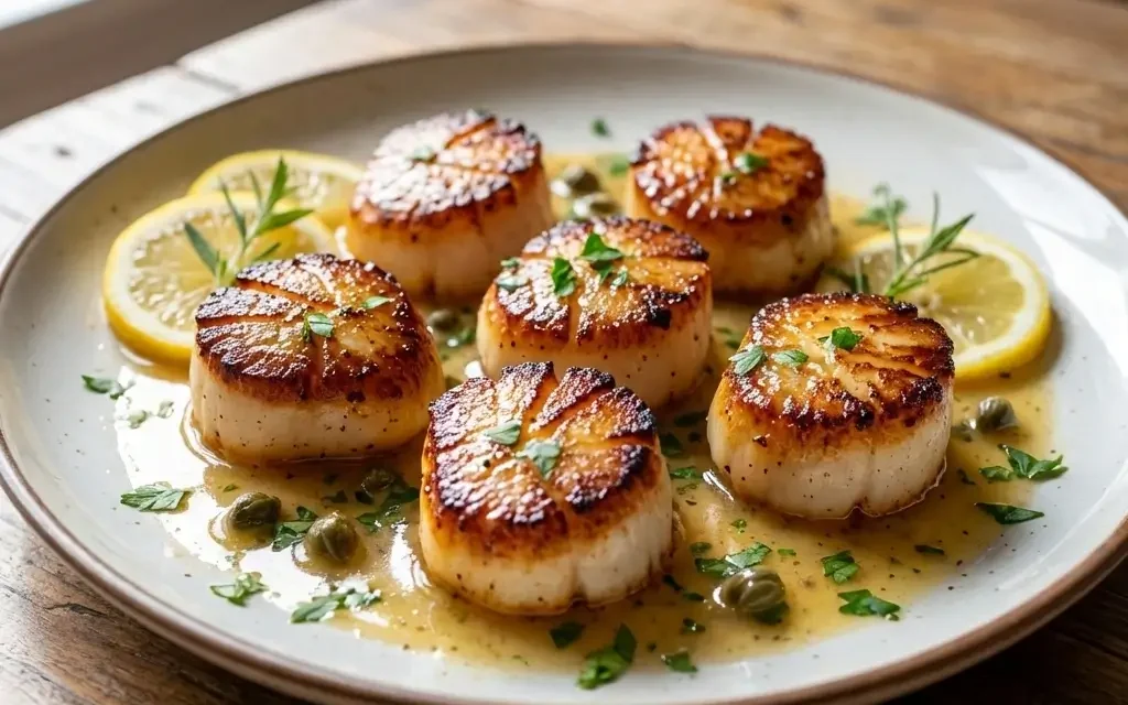 Pan-Seared Scallops with Lemon Butter