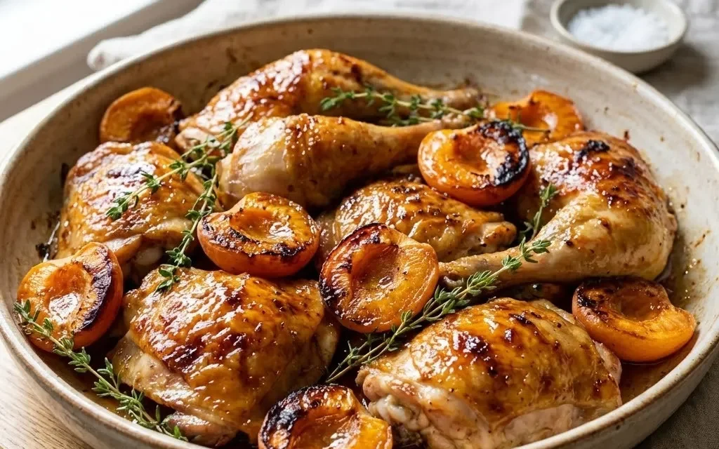 Roasted Apricot Chicken Dinner