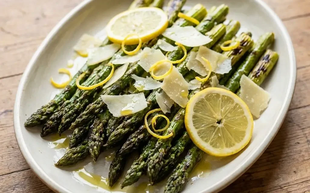 Roasted Asparagus with Parmesan and Lemon
