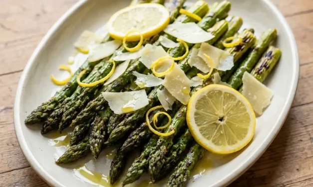 Roasted Asparagus with Parmesan and Lemon