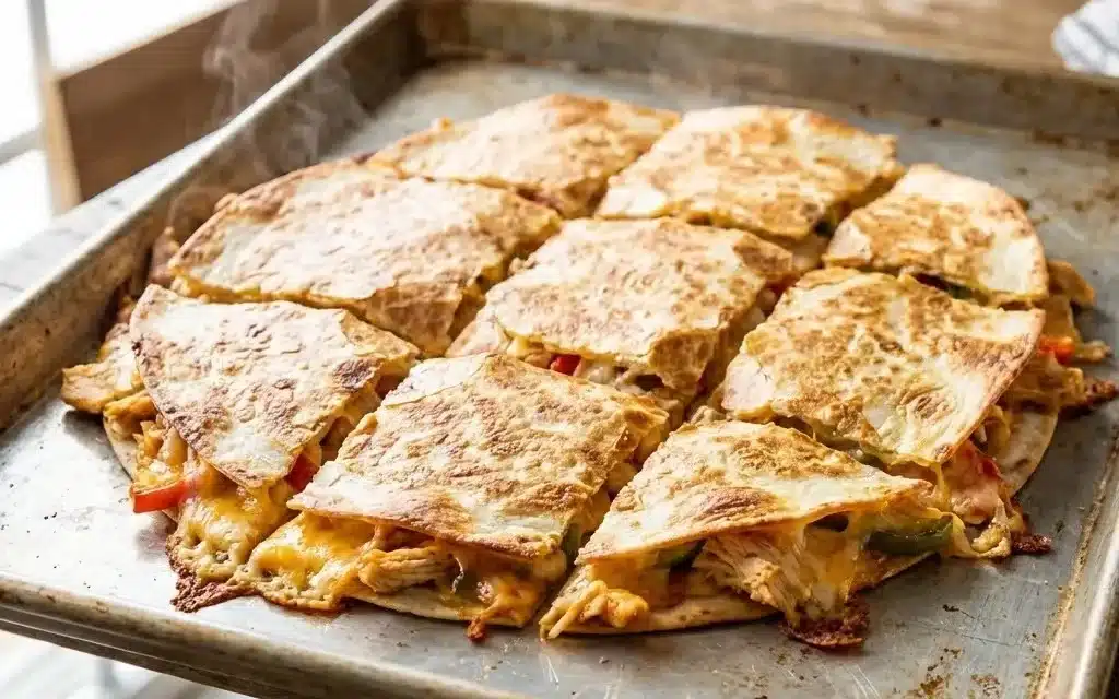Sheet Pan Quesadillas for a Crowd