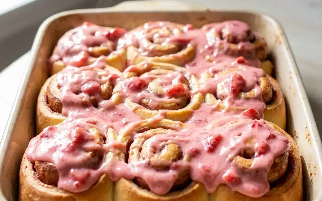 Strawberry Cinnamon Rolls