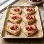 Strawberry Cream Cheese Heart Danishes 2 Strawberry Cream Cheese Heart Danishes