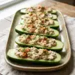 Tuna Salad Cucumber Boats (Low Carb)