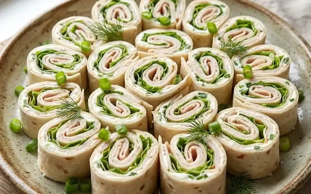 Turkey and Cheese Pinwheel Sandwiches